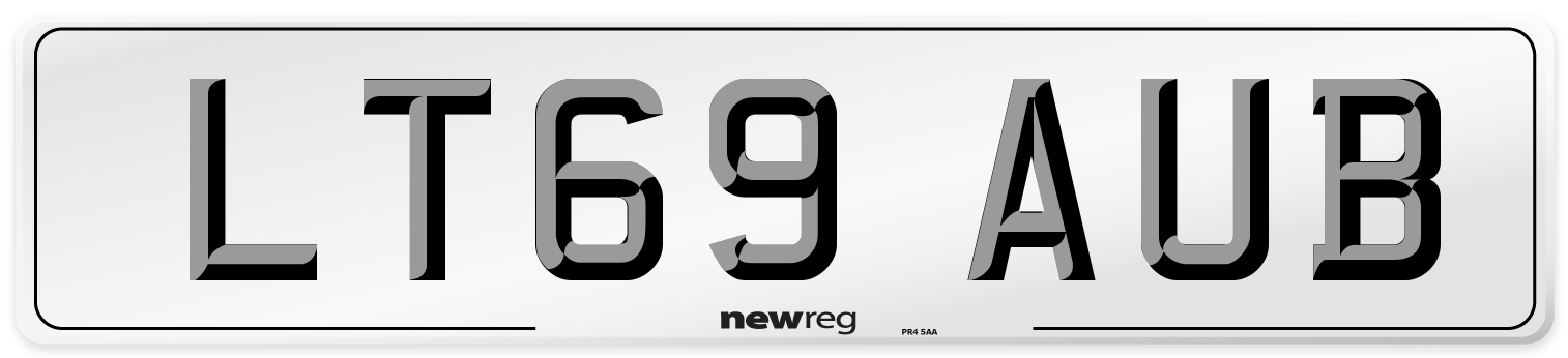 LT69 AUB Number Plate from New Reg